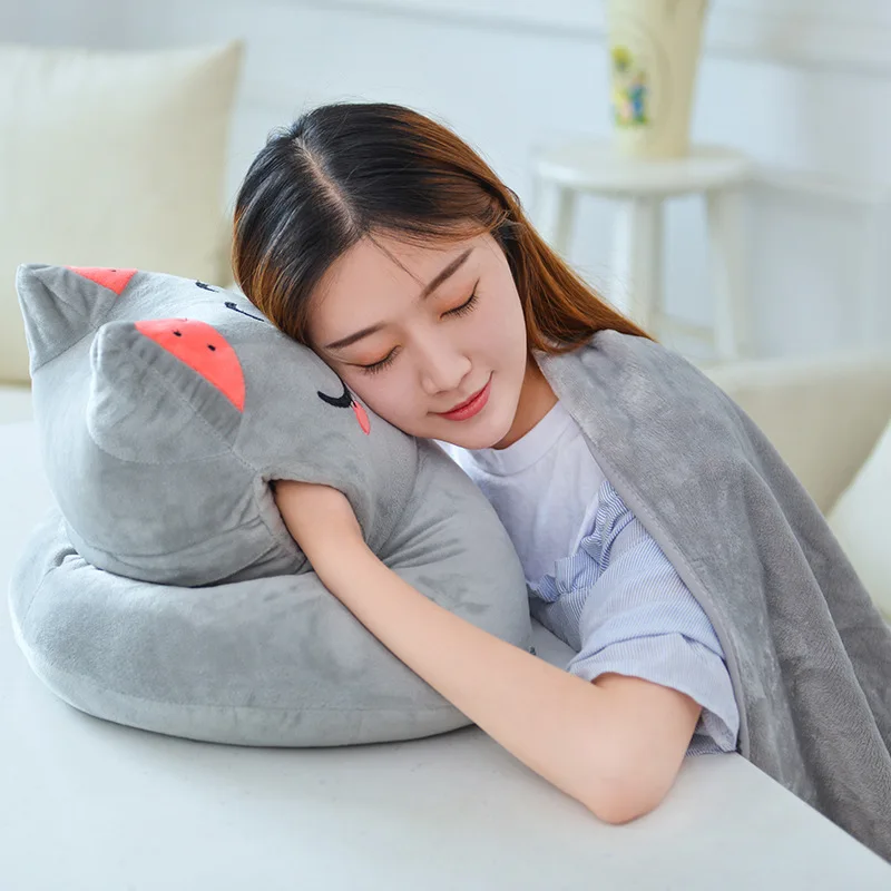 Children's Cartoon Nap Pillow Students Office Sleeping Artifact Lunch Break Sleeping Pillow Removable Washable Multifunctional