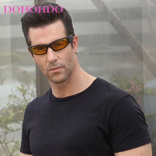 Imagen 2 del producto DOHOHDO, diseño de marca, gafas de sol polarizadas de visión nocturna para hombre, gafas de sol de conducción Retro clásicas para hombre, gafas UV400 para mujer
