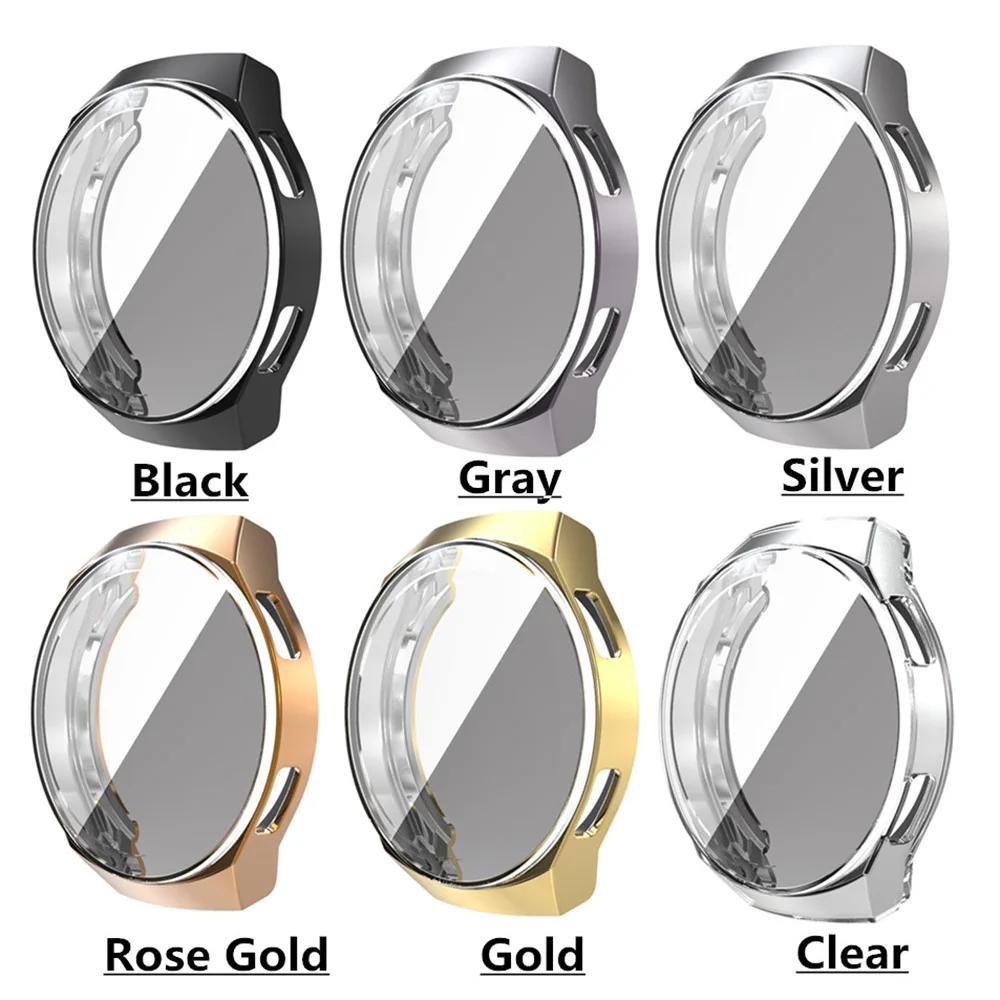 Electroplated TPU Protective Case For Huawei Watch GT2e Full Screen Protector Shell Bumper Cover
