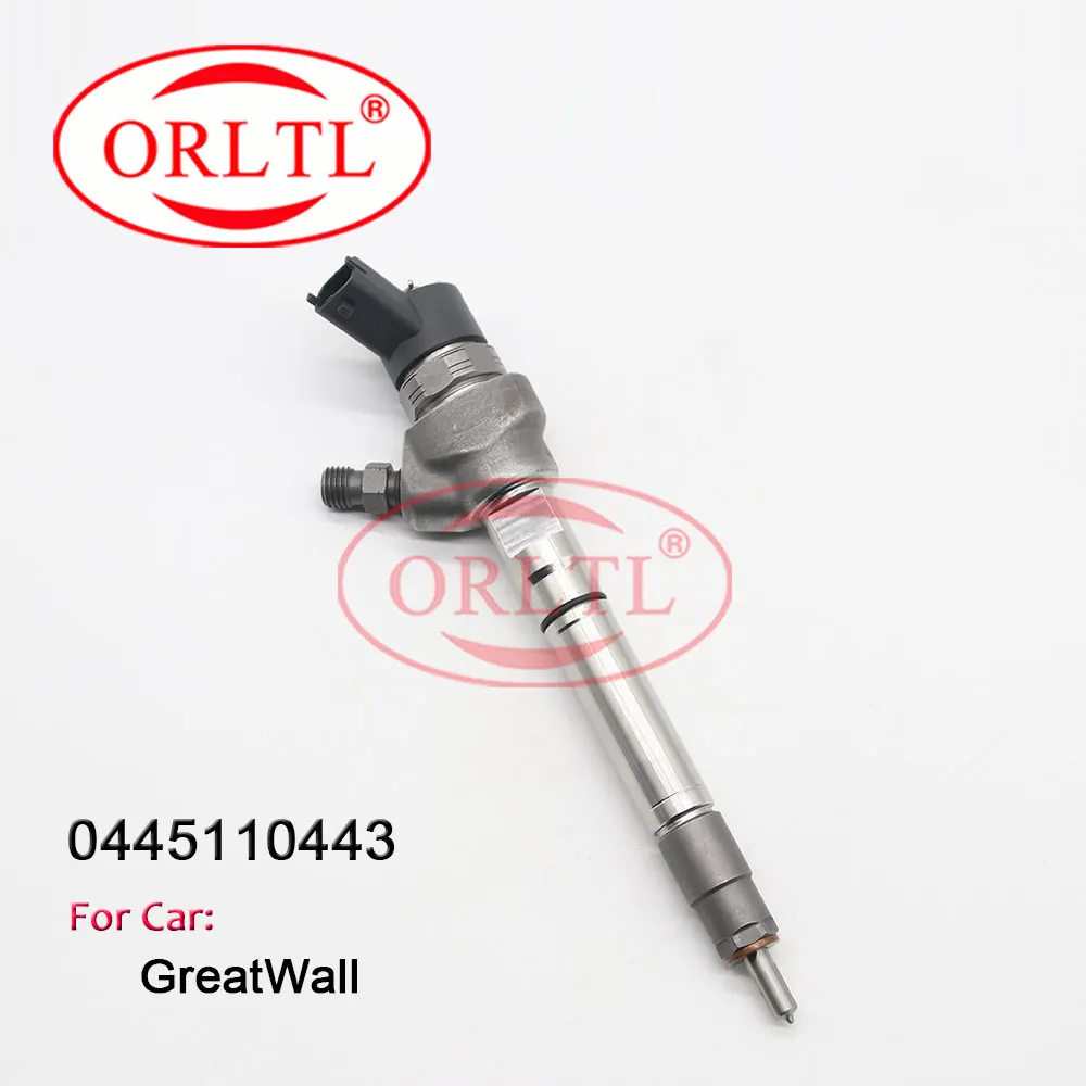 Diesel Injector 0445110443 Common Rail Inyector 0 445 110 443 Nozzle 0445 110 443 For GREAT WALL 1100100-ED01B