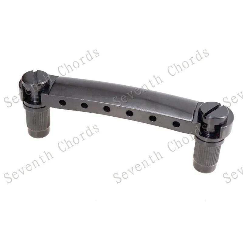 EIN Satz Rollensattel E-Gitarre Brücke Saitenhalter Zubehör Teile Musikinstrument Schwarz Kleine Bolzen & Anker – Detail 5