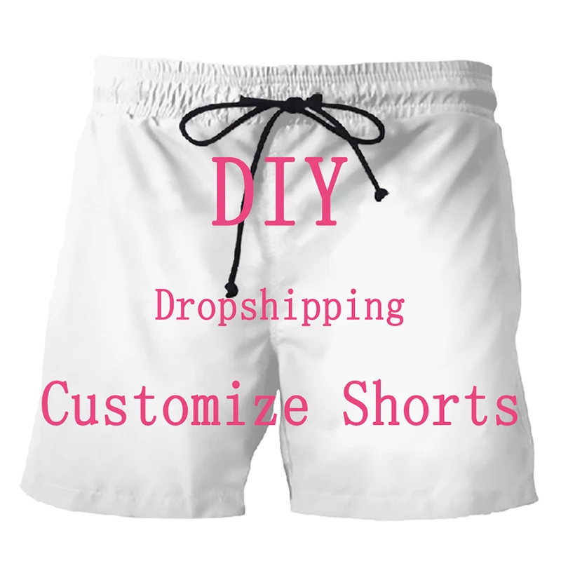 

We Accept Dear Customer DIY Design Anime/Photo/Star/Singer Pattern Shorts Men/Women 3D Print Streetwear Shorts