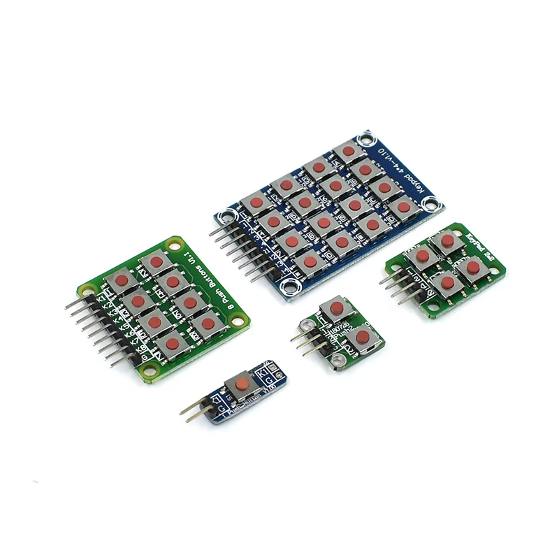 Micro Switch 1*2/2*2/2*4/4*4 Matrix Keyboard 8-bit Button Independent Button MCU External Expansion Keyboard Module