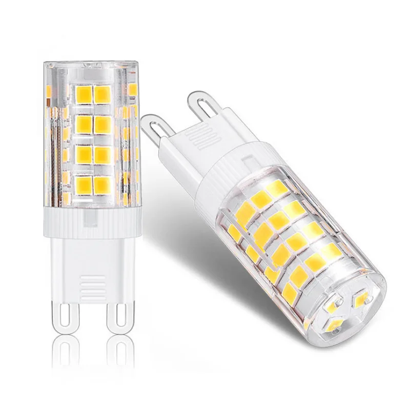 

1-10PCS/LOT Brightest G9 LED Lamp AC220V 5W 7W 9W 12W Ceramic SMD2835 LED Bulb Warm/Cool White Spotlight replace Halogen light