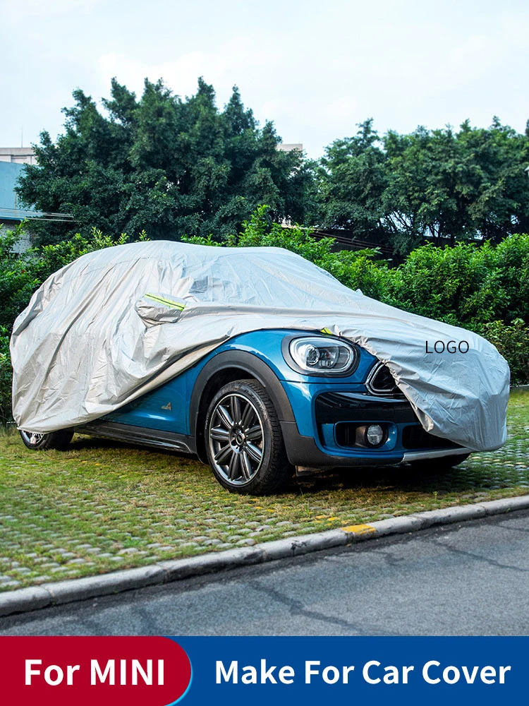 Car Covers Outdoor Sun UV Snow Waterproof Dust Protection For Mini Cooper R56 R55 R60 F54 F55 F56 F60 Styling Accessories Sliver