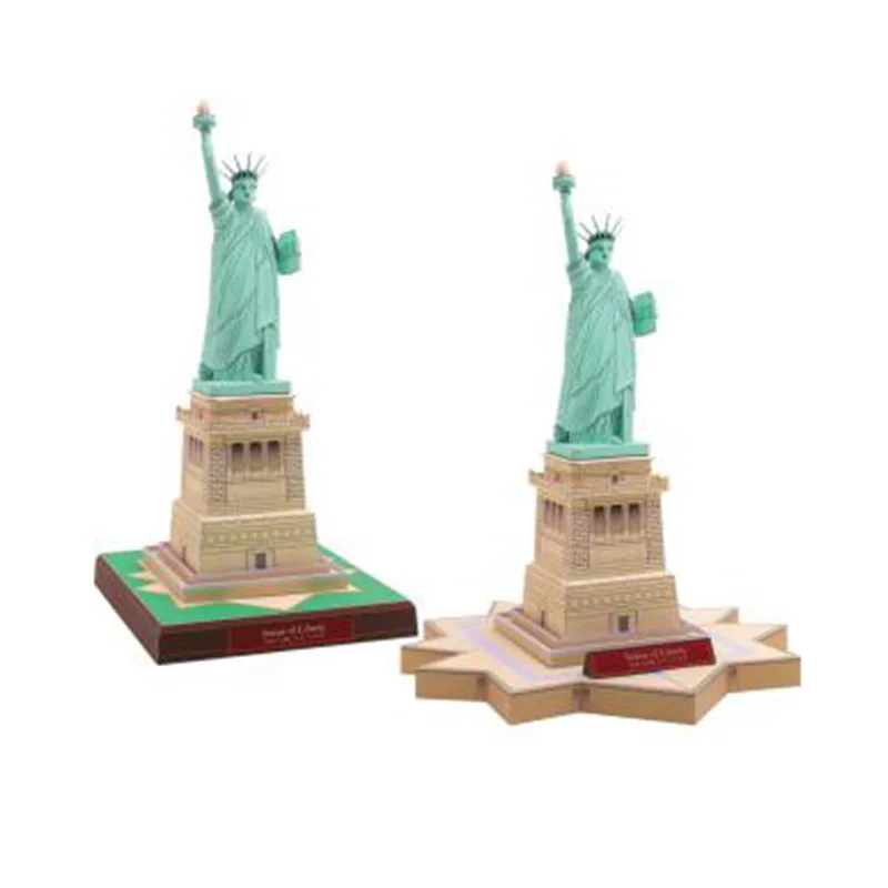 Statue Of Liberty Amerikanischen Welt Klassische Architektur 3D Papier Modell Gebäude Spielzeug