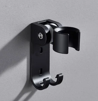 Suporte de chuveiro de alumínio espaço com gancho