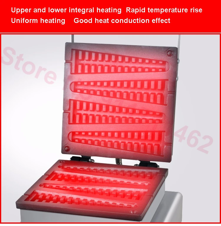 شجرة شكل عصا الهراء صانع 110 فولت/220 فولت التجارية اسكيمو الهراء بيكر شجرة عيد الميلاد الهراء آلة وجبة خفيفة المعدات