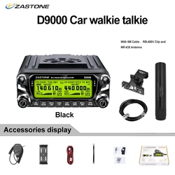 Mới ZASTONE D9000 50W Bộ Đàm Autoradio 2 Băng Tần Phát Thanh Xe Hơi Có Màn Hình Di Động 2 Chiều Đài Phát Thanh Chia bảng Điều Khiển