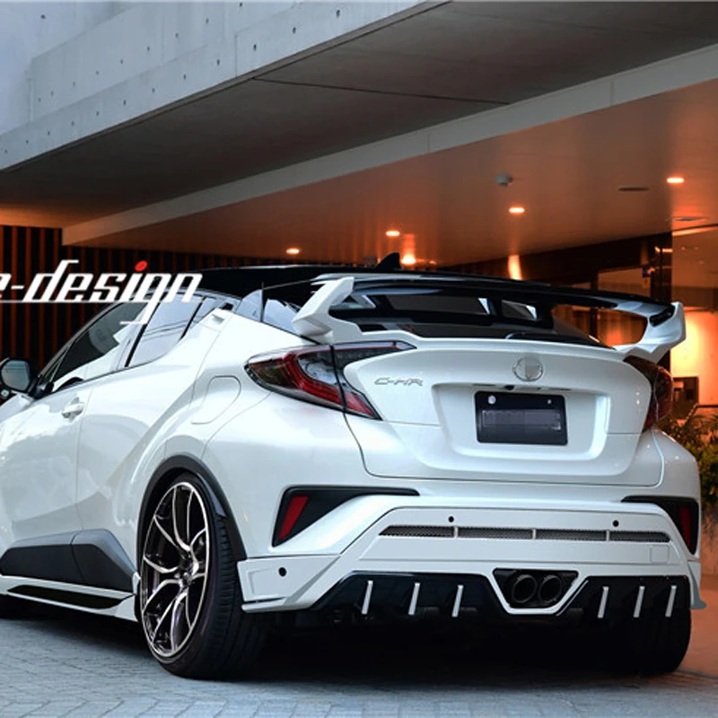 For Toyota CHR C-HR 2016 2017 2018 2019 Car Styling High Quality ABS Plastic Unpainted Color Rear Spoiler Trunk Lip Wing