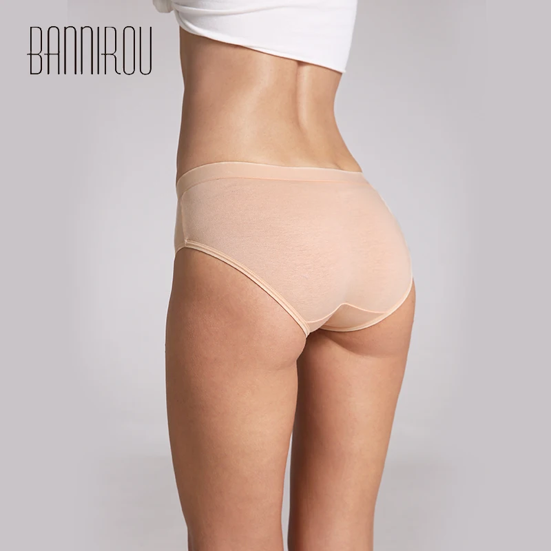 Cotton Panties Women's Underwear Hot Sale Breathable Antibacterial Female Panties Brand Quality Briefs For Women 1 Pcs BANNIROU