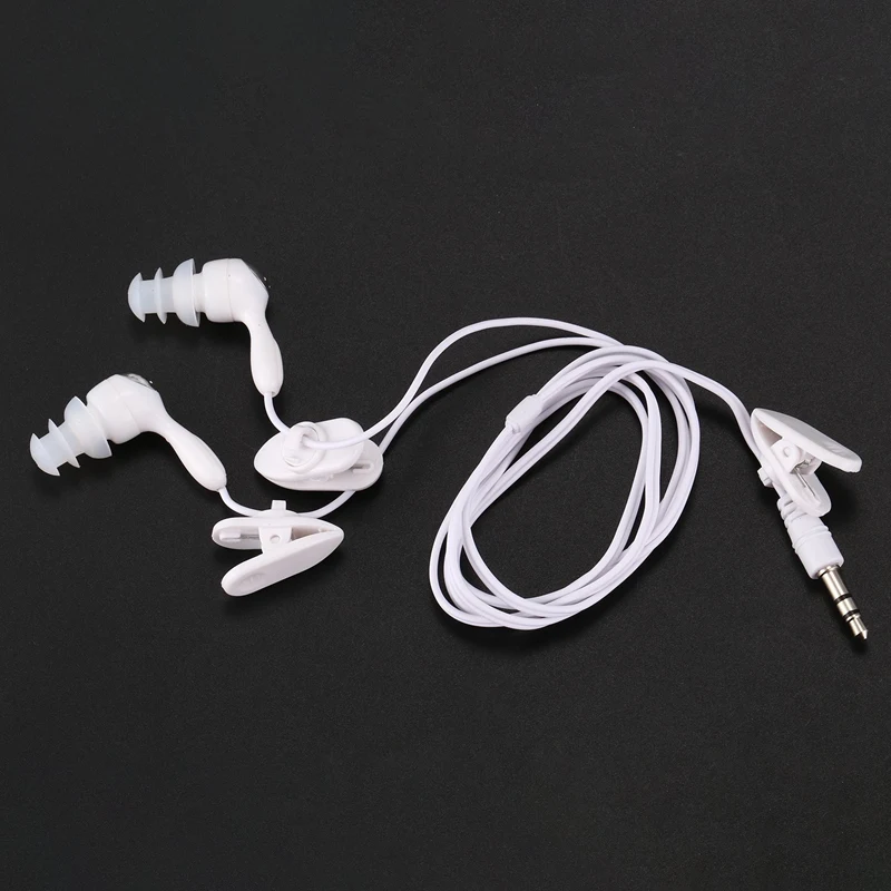 RISE-Water proof In-ear Headphone Earphone for MP3 MP4 Underwater White