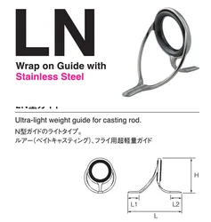 Fuji lnag12/10/ 8, silver color, certified, spinning and casting guide, fishing rod parts, repair guide