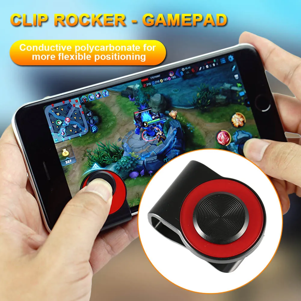 Game Joystick Mobile Phone Gaming Rocker Joypad Tablet Controller with Clip for King of Glory Control for Cell Phone Games