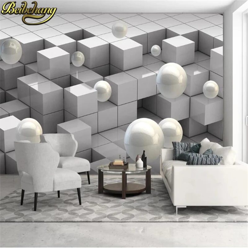 

beibehang custom papel de parede 3d bedroom TV background Cube ball wallpaper for living room photo wallpaper papel de parede