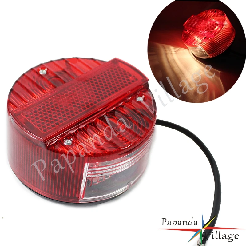 Motorcycle Accessories Tail Light For Suzuki TS125 TS150 TS250 Simson SR50 S51 MZ ETZ 150 250 251 301 LED Rear Tail Light Red