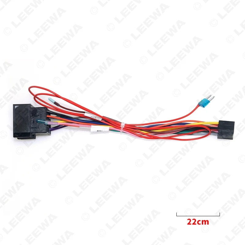 LEEWA Car 16pin Audio Wiring Harness For Lada Vesta/Granta Aftermarket Stereo Installation Wire Adapter #CA4693