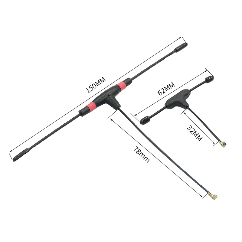 915MHZ T Antenna IPEX1 IPEX4 Connector for TBS Crossfire Nano RX Frsky Remote Control Receiver FPV Racing Drone Long Range