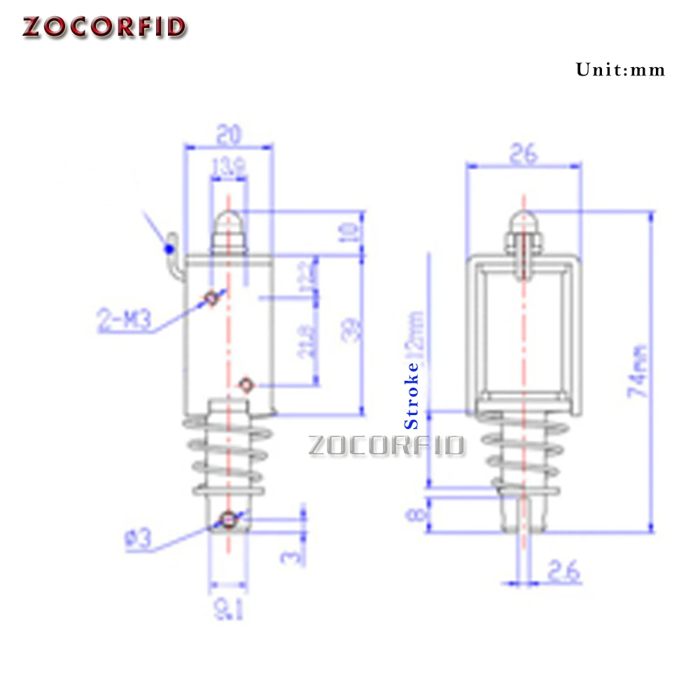 1039B DC Push Pull Open Frame Mini Valve Solenoid Actuator Electromagnet Pull Push Tools