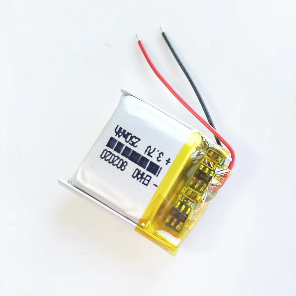 EHAO 802020 3.7V 250mAh akumulator litowo polimerowy Lipo do Mp3 GPS długopis z funkcją nagrywania Bluetooth symulacja Robot skaner