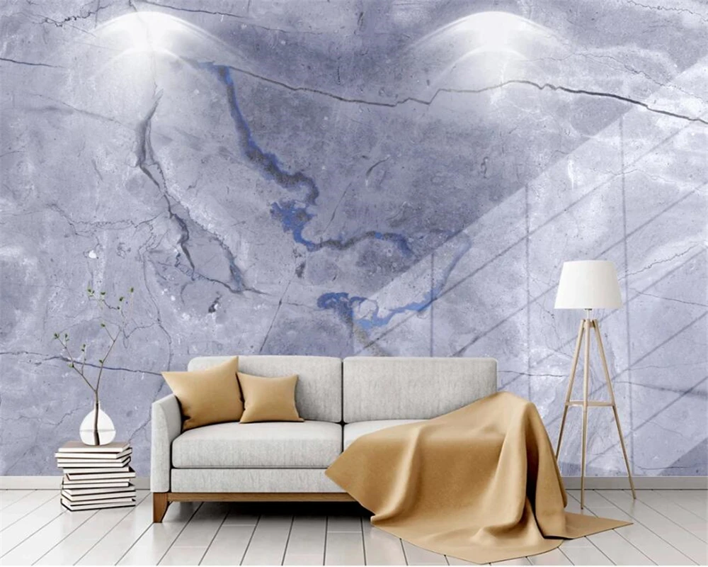 beibehang Custom atmosphere blue slate slab modern new fashion marble decoration wallpaper wall papers home decor papier peint