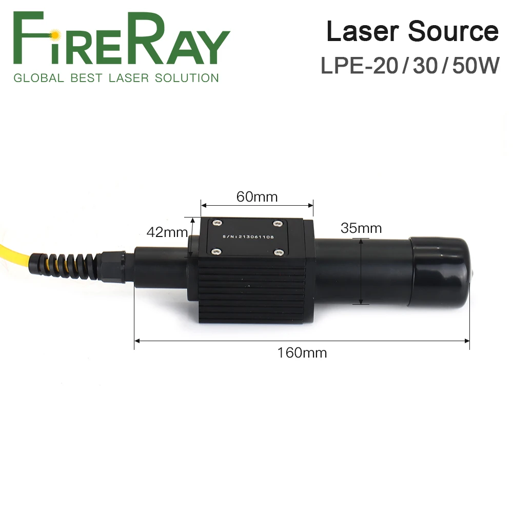 FireRay JPT LP+ Series MOPA Fiber Laser Source 20W 30W 50W 1064nm with Wide Frequencies for Fiber Laser Marking Machine Part