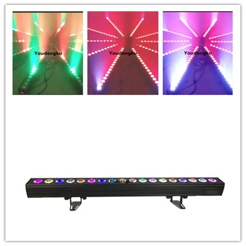 

2 pieces new LED wall washer 18x18w rgbwa uv 6in1 dmx led pixel wall washing led indoor wall light