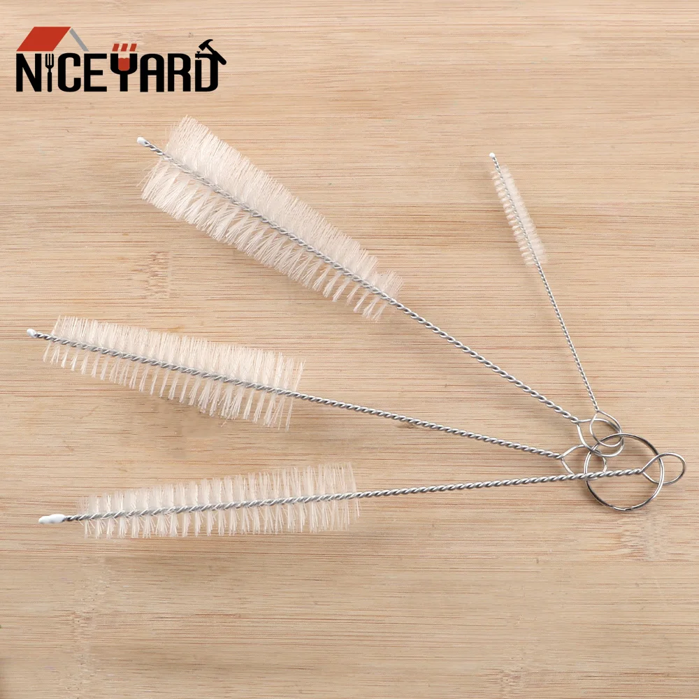 Long Handle Teapot Mouth Brush 4 pcs/set Baby Milk Bottle Nipple Kettle Spout Brushes Icing Piping Nozzle Brush Cleaning Tool