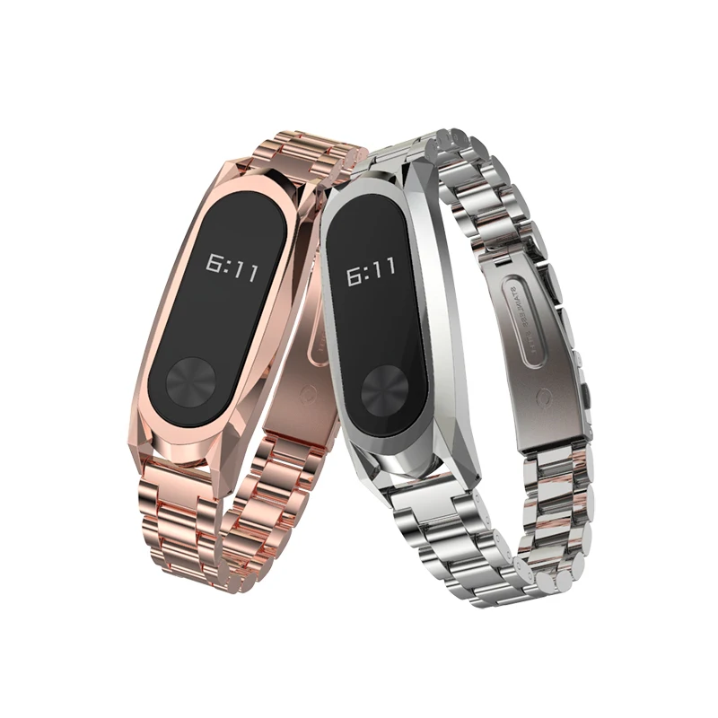 Voor Mi Band 2 Band Armband Voor Xiaomi Miband 2 Smart Horloges Metalen Bandjes Mi 2 Voor Xiomi Correas Opaska pulseira Horlogeband