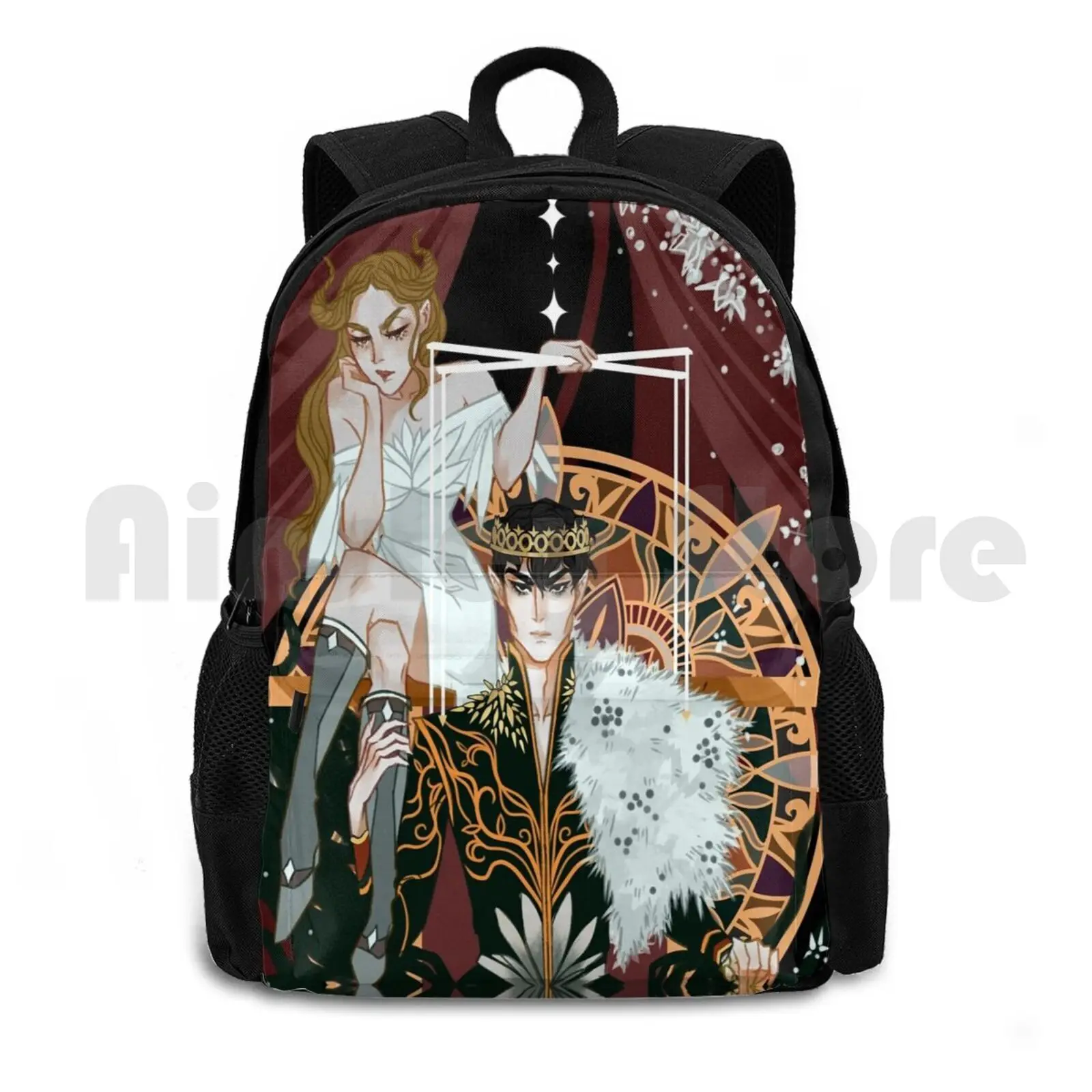 

Royal Puppeteer Outdoor Hiking Backpack Riding Climbing Sports Bag The Cruel Prince The Wicked King The Folk Of The Air Holly