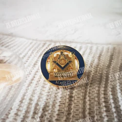 Masonic Lapel Pins Badge Mason Freemason The eye Of God in Solomon's Temple And The Eye Of Horus Size 2.5cm anniversary Present