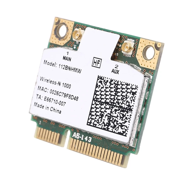 Centrino 무선-N 1000 Wifi Link1000 802.11 b/g/n 112BNHMW 300Mbps 하프 미니 Pci-e 무선 카드