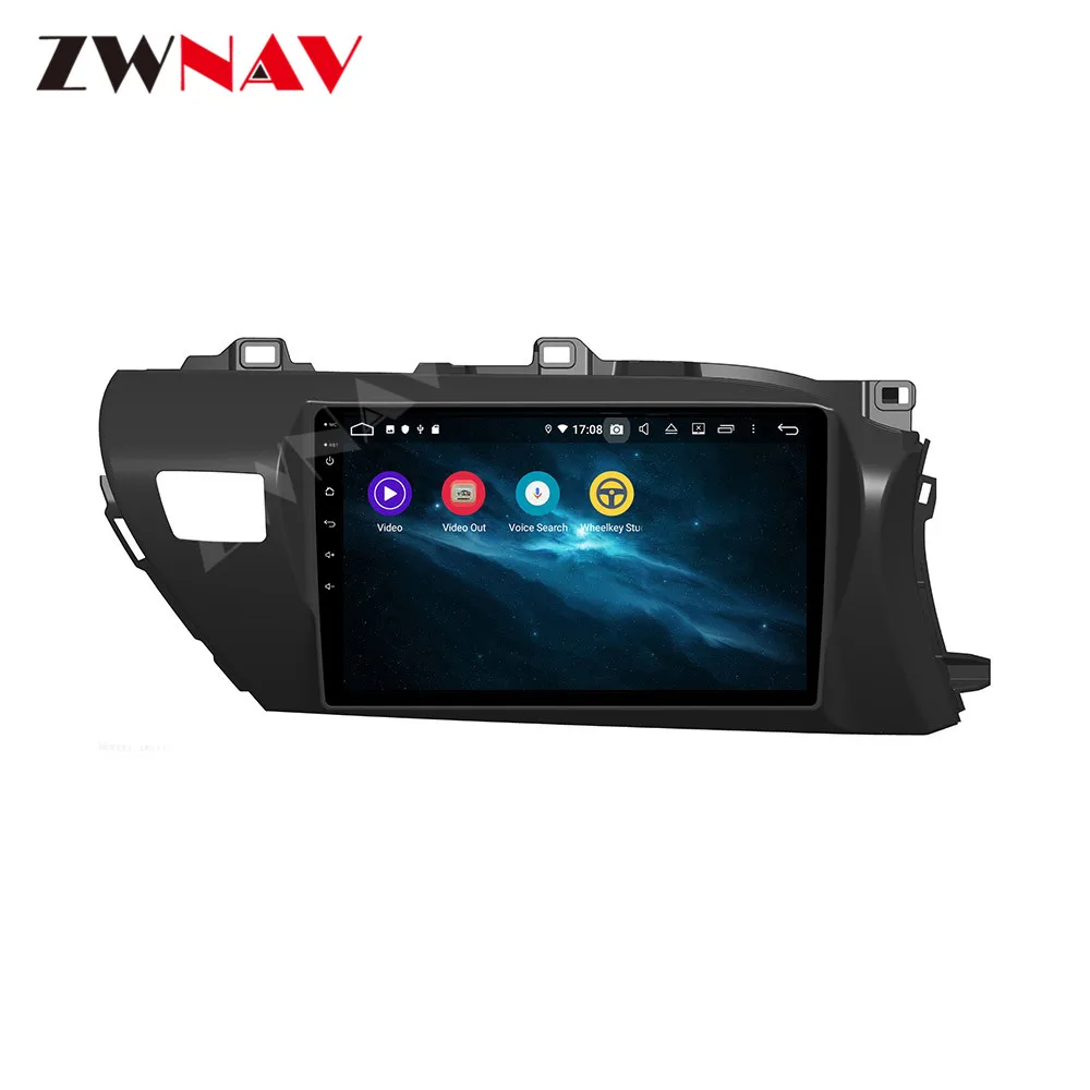 For Toyota Hilux Pick Up AN120 2015-2020 Android IPS Screen PX6 DSP Car No DVD GPS Multimedia Player Head Unit Radio Navi Audio