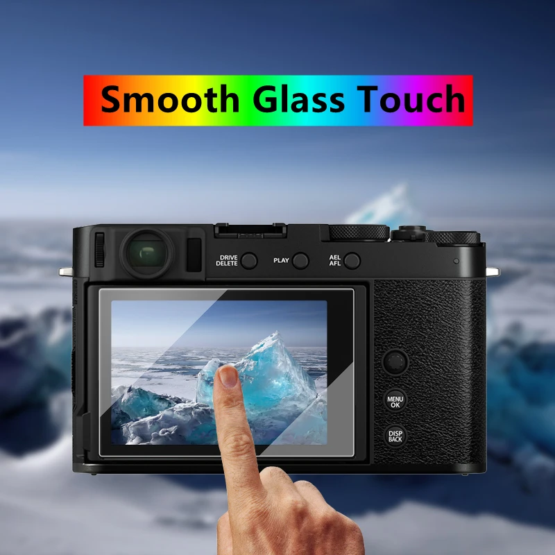 富士XE4カメラガラス9 9h硬度強化ガラス超薄型フルカバースクリーンプロテクター富士フイルムX-E4 xe4 x-e4