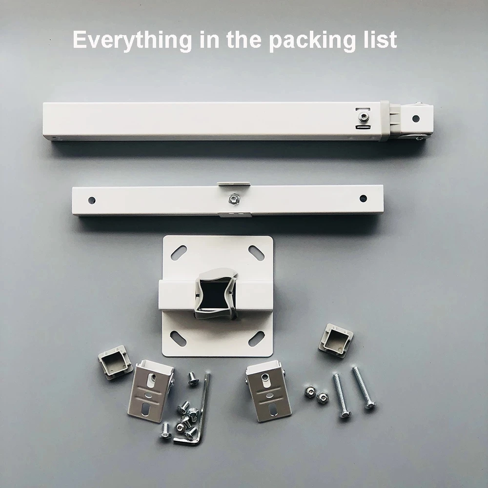 T-Shaped Telescopic Surveillance CCTV Camera Stand Mount Bracket Extension 30-60cm Adjustable Double Camera Lifting Support