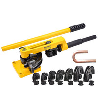 SWG-25S pipe bending machine manual pipe bending tool iron pipe copper /steel /aluminum pipe bender U-shaped bending machine.