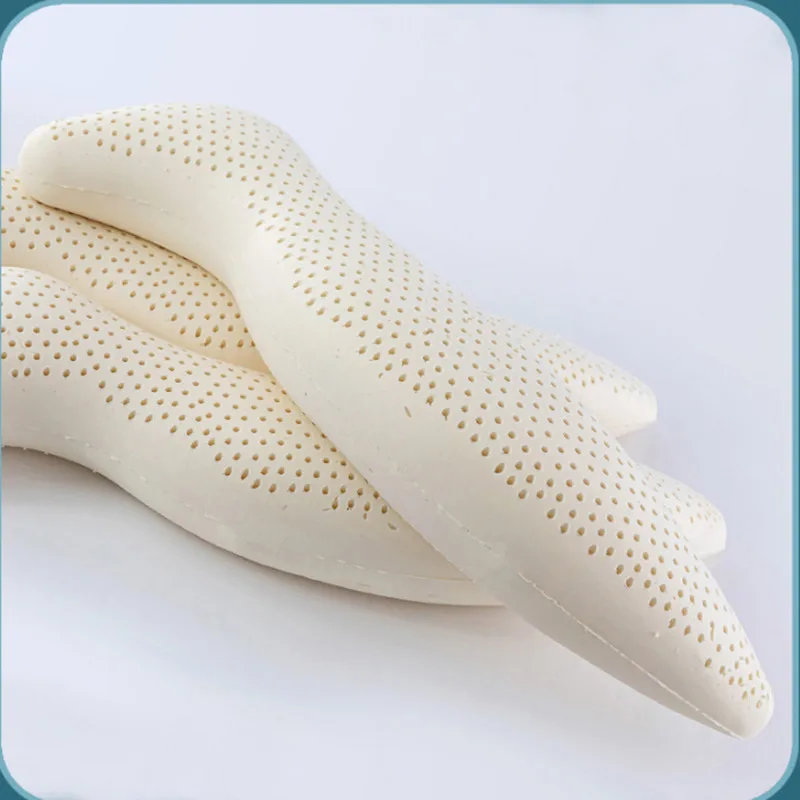 Boyfriend S-shaped Thailand Original Natural Latex Safety Relax Pillow For Pregnant Side Sleeping Leg Pillow Massage Pillows