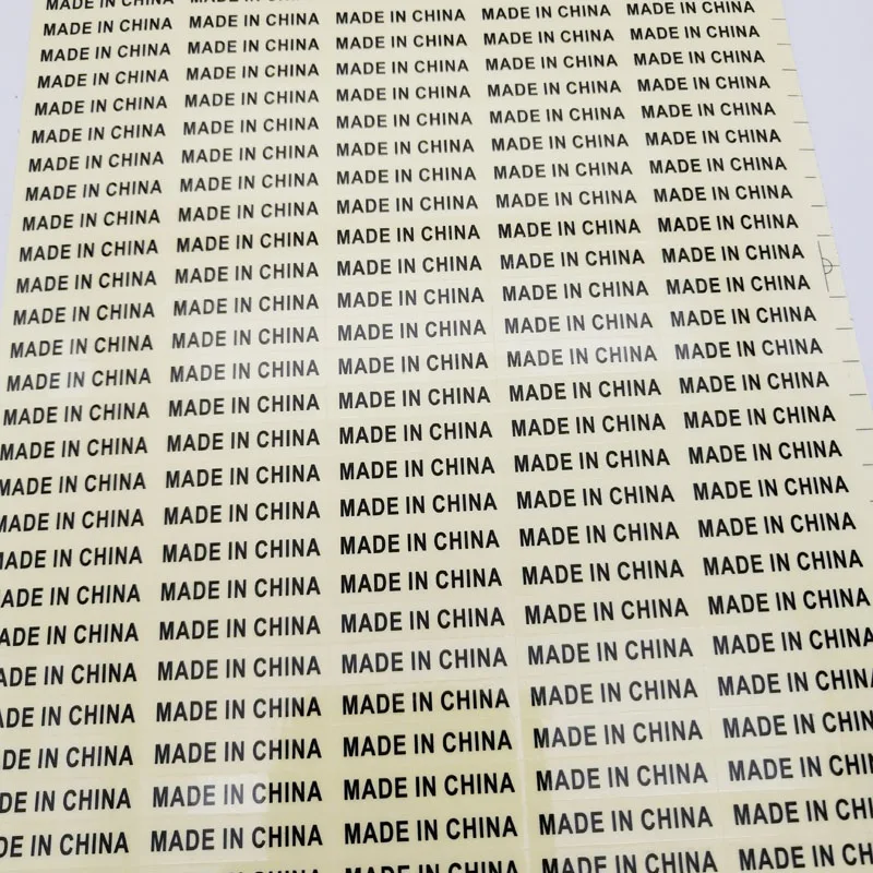 1000 Stück 6x28mm transparent hergestellt in China Aufkleber Herkunfts land Etikett – Detail 2
