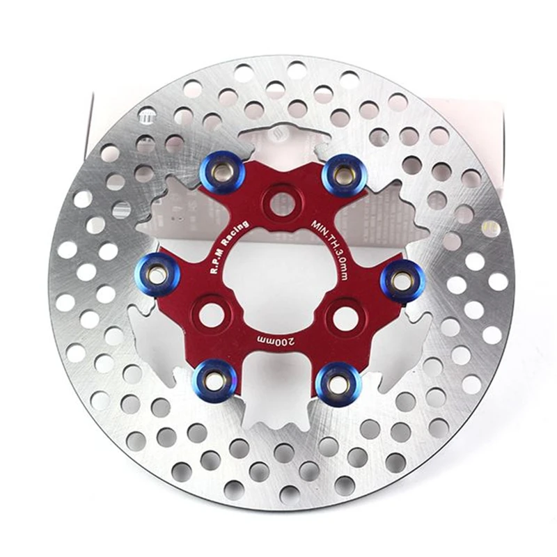 200mm RPM Disc Brake 3 Hole 57mm 70mm Motorcycle Floating Disk Rotor Caliper Universal Front Rear Wheel For Yamaha Scooters Niu