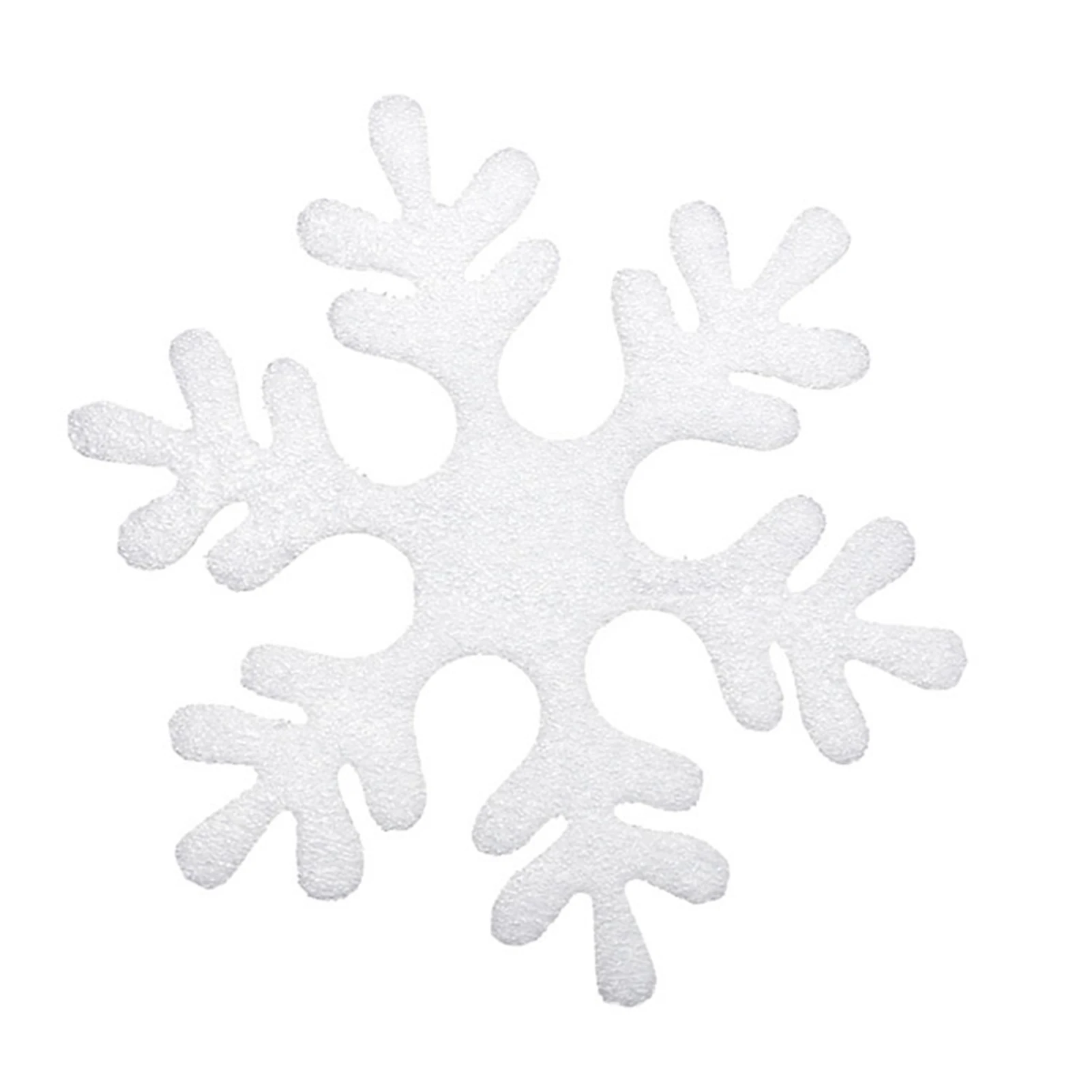 Foam Snowflake Decorations Christmas Tree Hanging Ornaments 7.8 Inch Diameter Snow Flakes Window Decor DIY Craft LBS