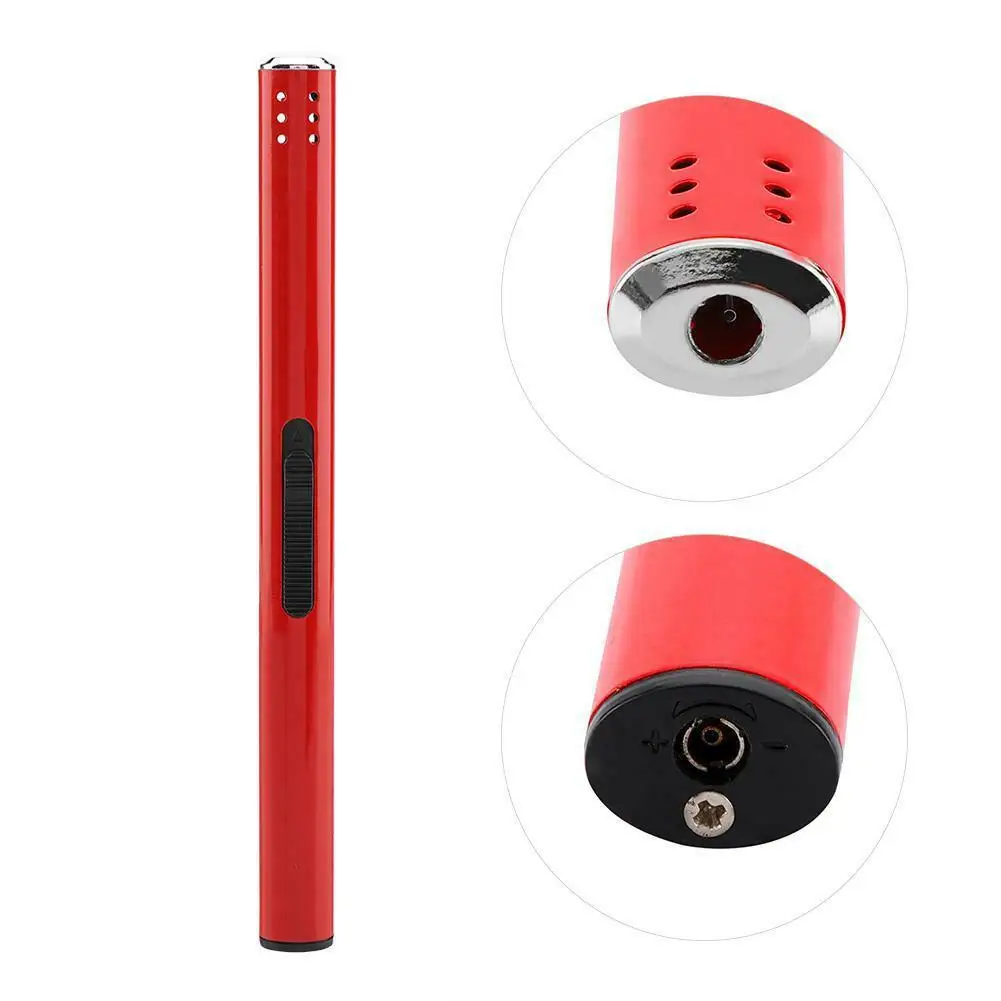 Long Fire Starter 9 colors Jet Lighter Aluminum Alloy Safe Torch Lighters for Candle Aromatherapy Barbecue Kitchen Igniter