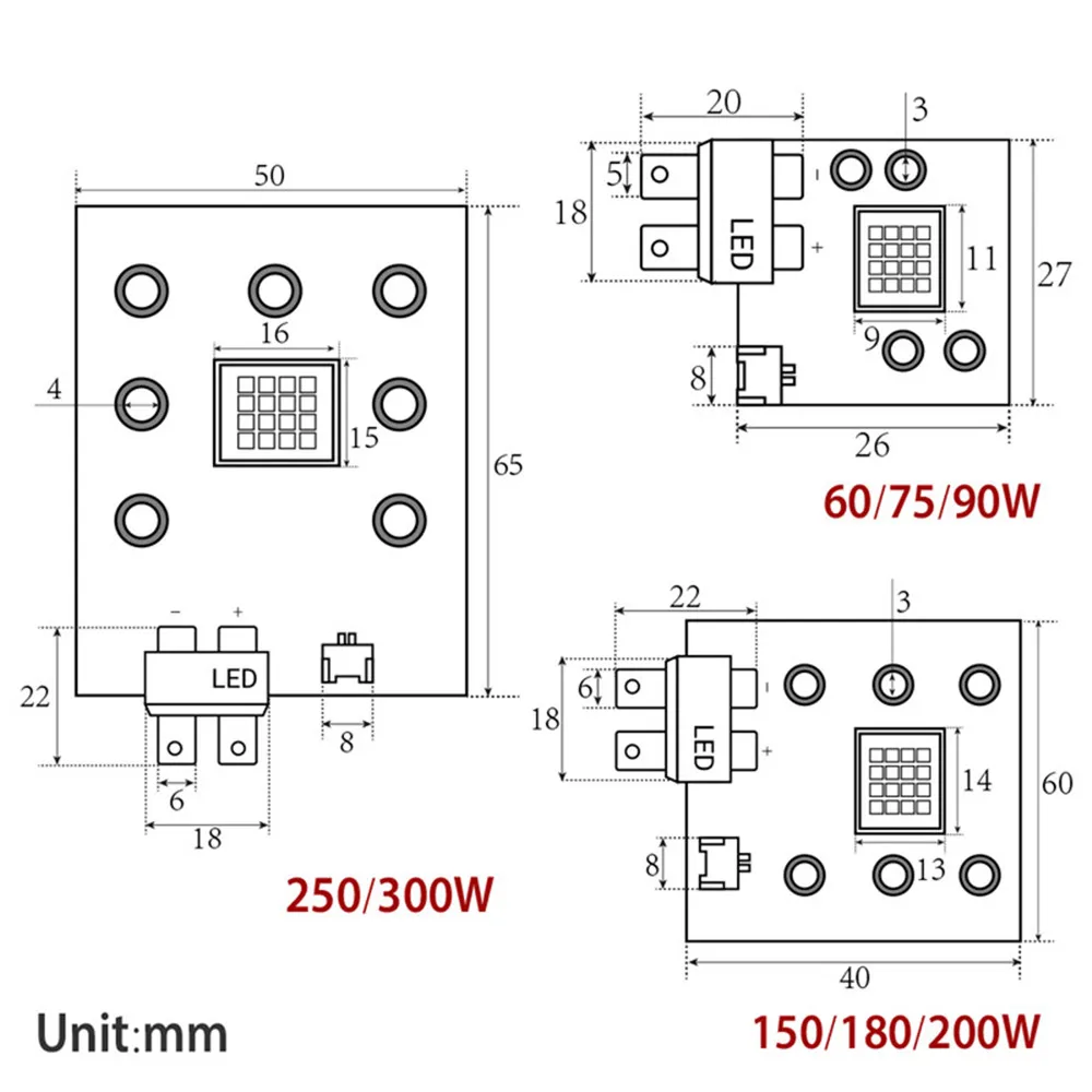 China Luminus CBT90 SCT90 CBT-90 CST-90 60W LED Diode Emitter Cold White Model for Follow spot light Stage Moving head bulb lamp