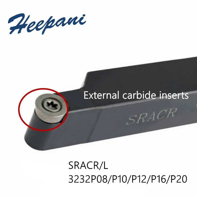 

S-образный винтовой держатель для внешнего токарного инструмента SRACR3232P08 / P10 / P12 / P16 / P20 cnc токарный станок SRACR/ L Режущий инструмент для токарного станка