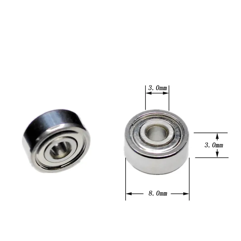 20pcs 1:5 Dental Handpiece bearing SMR83 3x8x3mm P4 stainless steel ball bearings 50000rpm no heating