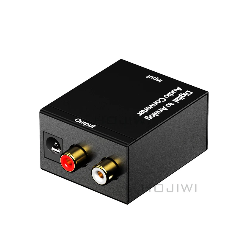 

HOJIWI Digital to Analog Audio Converter Optical Fiber Toslink Coaxial Signal to RCA R/L Audio Decoder SPDIF ATV Amplifier AD30