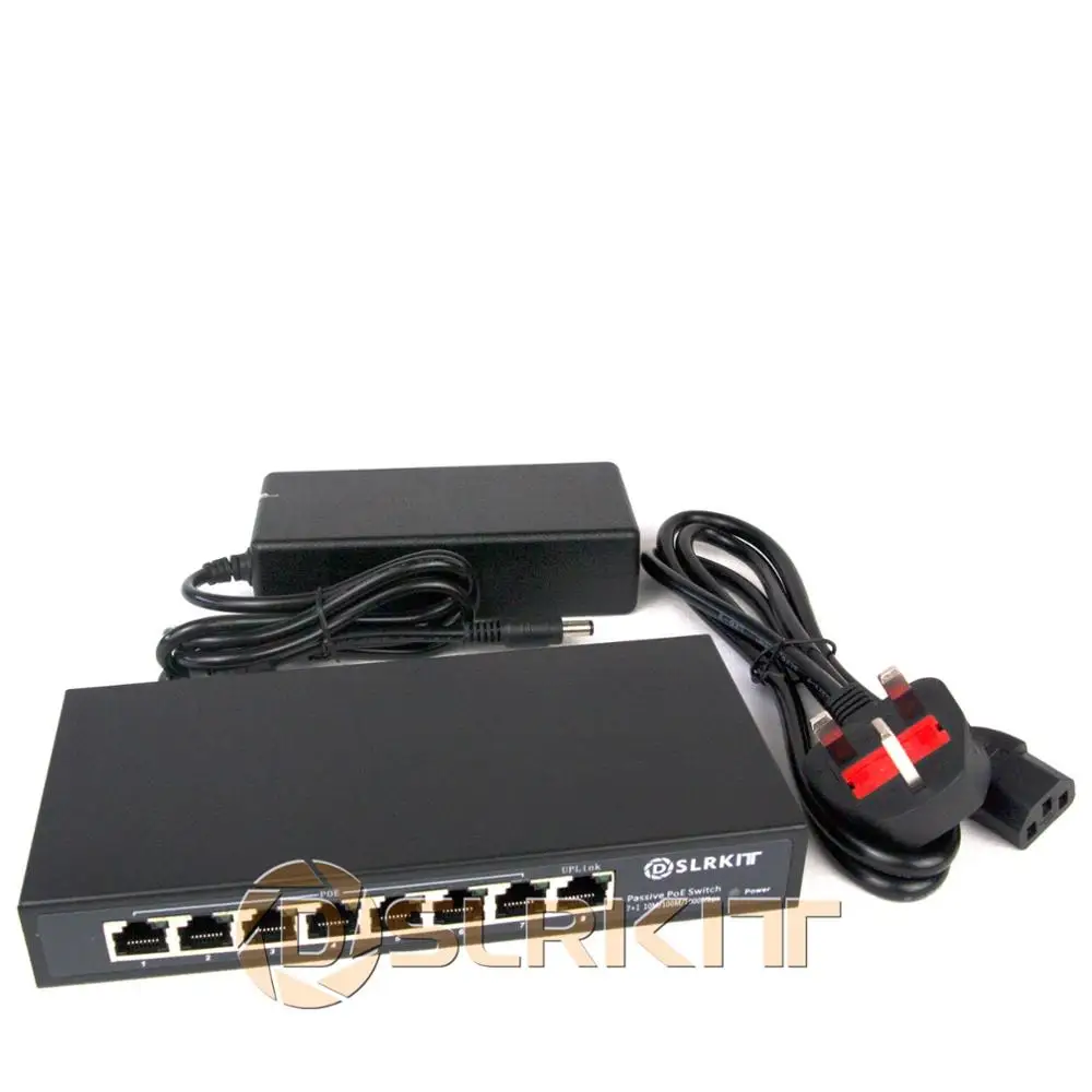 Imagem -02 - Dslrkit-comutador Poe Portas Gigabit 52v 120w