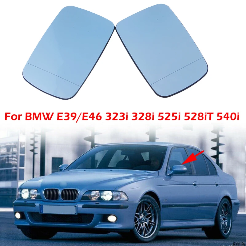 

Fit For BMW 5 Series E39 525i 528i 530i 540i 2001-2003 Heated Side Rearview Mirror Glass Anti-Fog Mirror Lens Car Accessories