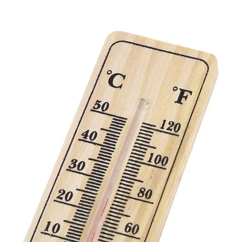 Traditional Wooden Room Thermometer To Measure Room Temperature - Can Be Used Indoor or Outdoor and Is Ideal for Home, Office