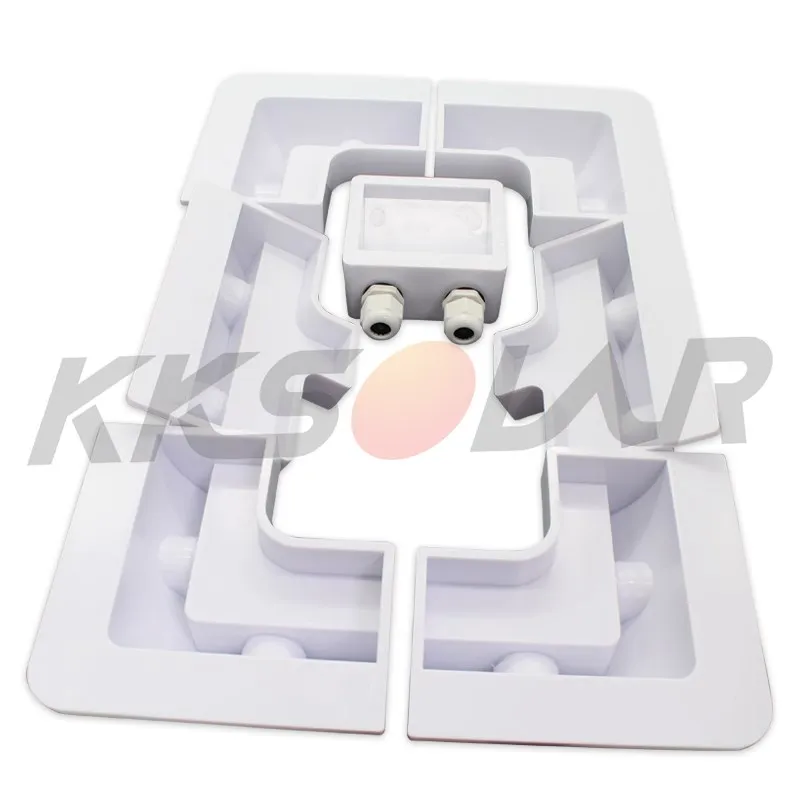 Imagem -02 - Suporte de Montagem do Suporte do Painel Solar Abs Garagens de Veículo Branco para Kits de Caravana Solar rv Motorhomes Pcs