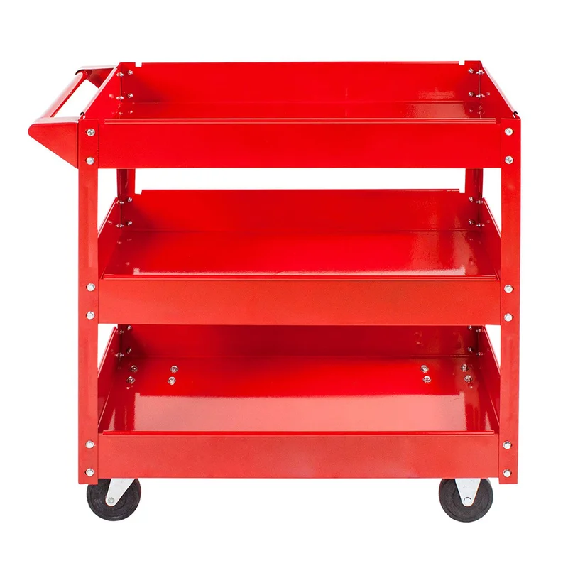 Wholesale 3-Level Garage Storage Heavy Duty Workshop Wheel Parts and Trolley Cabinet Cart Tool